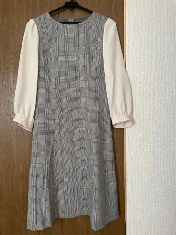 STRABERRY-FIELDS 체크 무늬 원피스 긴팔