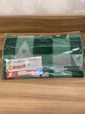 BANDAI NAMCO 그린 체크 무늬 스톨