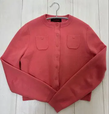 CABaN 코튼 캐시미어 크루넥 가디건 핑크 XS