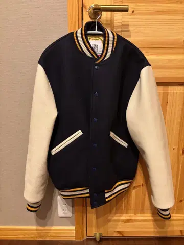 STANDARD CALIF. 바시티 자켓 네이비/화이트