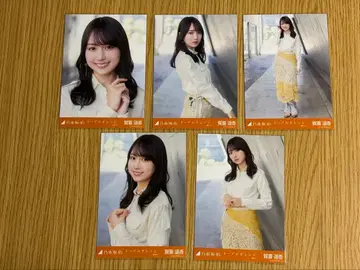 노기자카46 카키 하루카 브로마이드 네이블 오렌지 5종 컴프