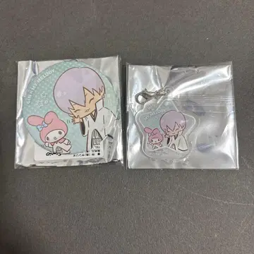 산리오 BLEACH 이치마루 긴 아크릴 참 캔 배지