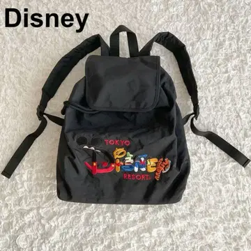 TOKYO RESORT DISNEY 럭색 나일론 자수 블랙
