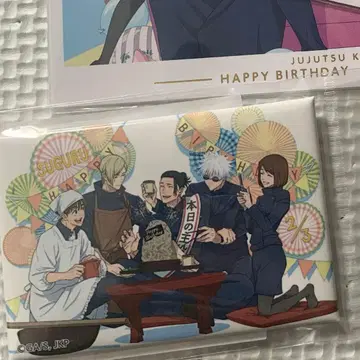 주술회전 MAPPA 회옥 옥절 게토 스구루 2025년 벌스데이 캔뱃지