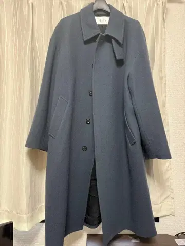 STUDIOUS CITY 발칼라 코트 2 블루 그레이