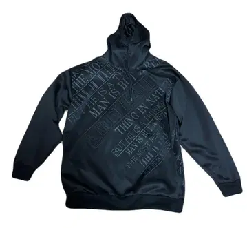 in the attic 풀오버 후드티 블랙 로고 디자인 후디