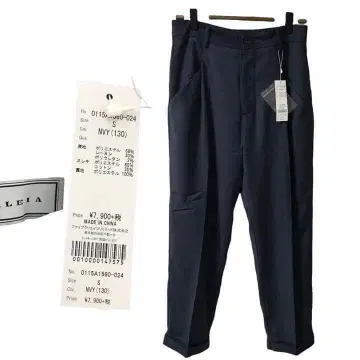 테일러드 LALEIA 캐주얼 팬츠 스트레이트 새상품급 택 포함 포멀