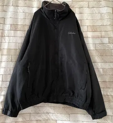 카벨라스 나일론 자켓 안감 플리스 자수 블랙 XL