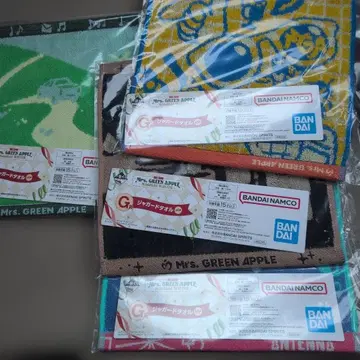 Mrs. GREEN APPLE 제일복권 자카드 타월 G상 4종 세트