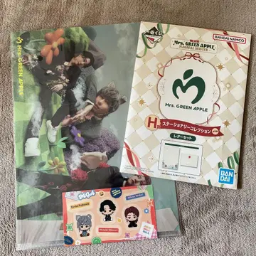 제일복권 Mrs. GREEN APPLE 클리어 파일 레터 세트