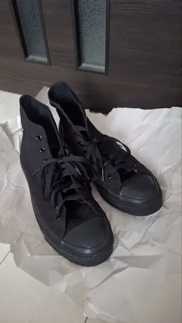 블랙 하이컷 컨버스