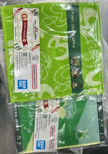 Mrs. GREEN APPLE 제일복권 G상 자카드 타월 2장 세트