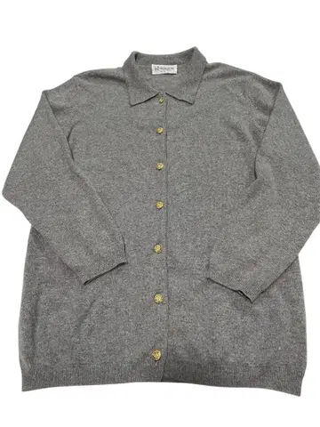 캐시미어 100% 가디건 그레이 L 사이즈