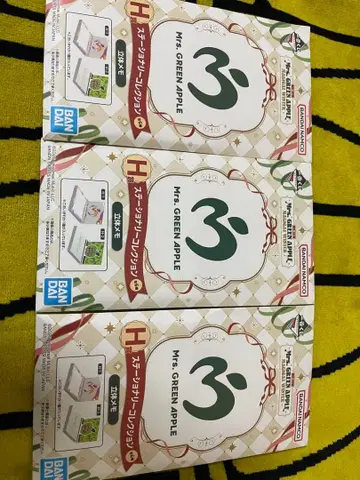 Mr. GREEN APPLE 메모 용지 3개 세트 1번 복권