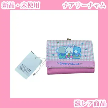 치어리 참 3단 폴더형 지갑 2단 가마구치 산리오 핑크 토끼 코끼리 곰