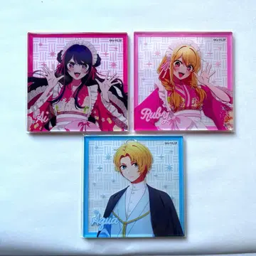 최애의 아이 찻집 아크릴 코스터 아이 루비 아쿠아