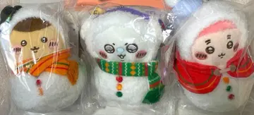 치이카와 (먼작귀) 에니마이 복권 E상 마스코트 3종 세트와 덤