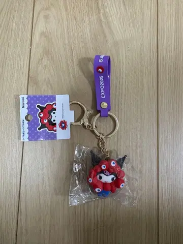 EXPO2025 산리오 미야쿠미야쿠 입체 마스코트 키링 쿠로미