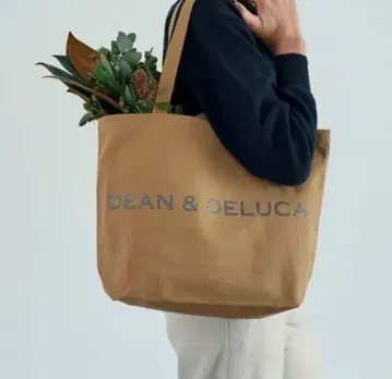 DEAN&DELUCA 차리티 토트백 2025 카페오레 L 사이즈