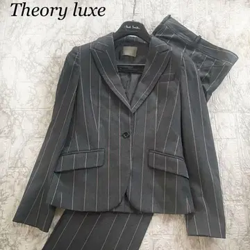 띠어리 럭스 수트 셋업 팬츠 스트라이프 그레이 계열