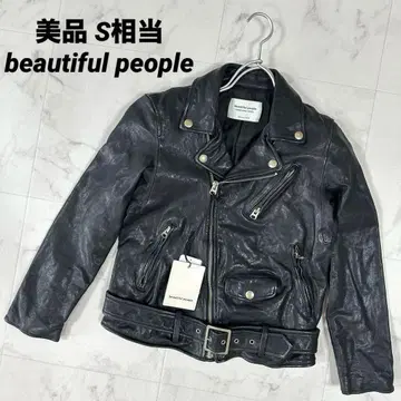 [ 새상품급 ] 뷰티풀피플 shrink leather 더블 라이더스