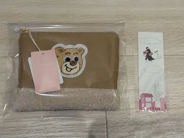 러브러리 바이 페이 올드 테디 와펜 보아 파우치 미사용 새상품 덤 포함