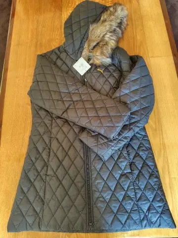 Puma 퍼 퀼팅 롱 코트