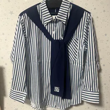Striped ribbon shirt