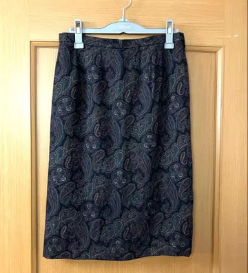 Leilian 페이즐리 무늬 스커트 LL