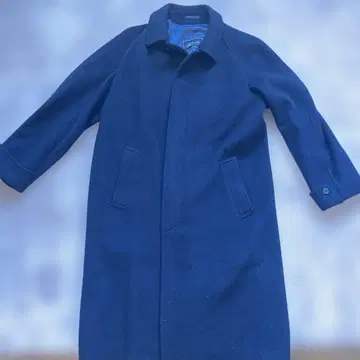 Ashland 네이비 울 코트