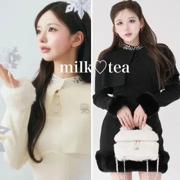 택 포함 새상품 다리치 비쥬 케이프 니트 미니 원피스 블랙