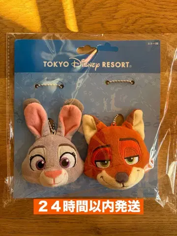 새상품 닉 주디 거울 봉제 인형 주토피아 디즈니