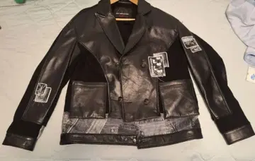 [ ZARA x ANDERSSON BELL ] 니트 콤비 가죽 자켓