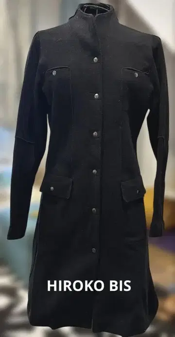 [HIROKO BIS] 스타일리시 블랙 코트/38