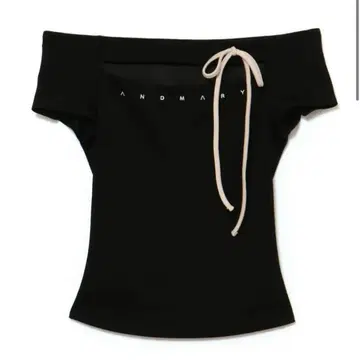 andmary Dada ribbon tops black
