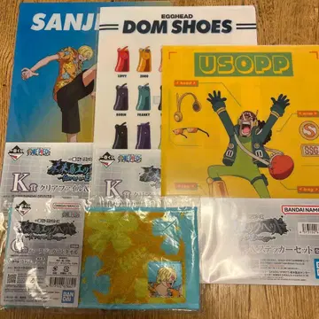 원피스 상디 우솝 클리어 파일 핸드 타월 세트