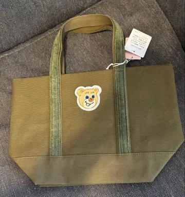 페이러 올드 테디 와펜 토트백 다크 그린