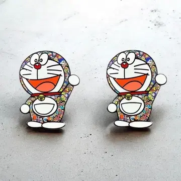 도라에몽 레인보우 핀 배지 핀즈 2개