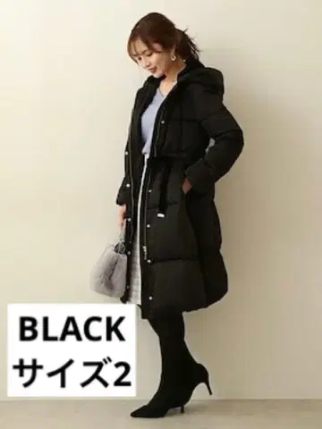 금일 한정 빅 후드 롱 다운 코트