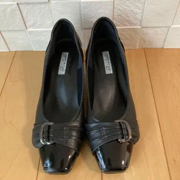 RIZ Comfort 펌프스 24.5cm EEE 천연 가죽 블랙 일본제