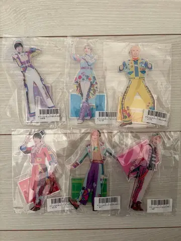 팬더 드래곤 아크릴 스탠드 장난감 상자 의상 6종 세트