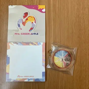 Mrs. GREEN APPLE 키링 메모장 제일복권