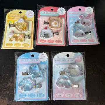 BONBON DROP 앞머리 클립 5개 세트