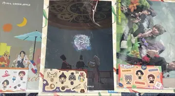 제일복권 미세스 그린애플 H상 클리어 파일&스티커 시트