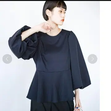 25일까지 팬츠 세트 haco! 네이비 페플럼 벌룬 포멀