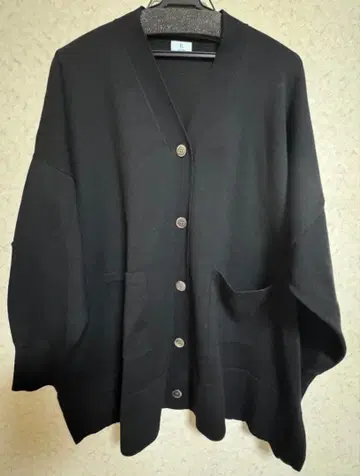 쿠미쿄쿠 빅 사이즈 블랙 긴팔 가디건