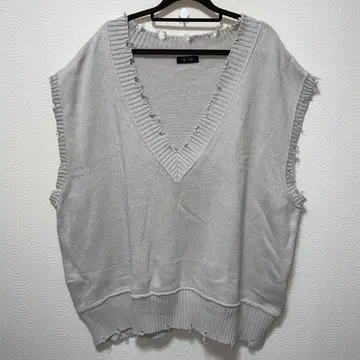 TIPTOP 팁탑 오버 사이즈 니트 베스트 캐주얼 심플