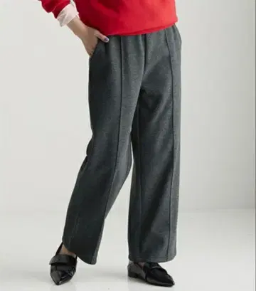 Nissen 안쪽 벨로아 핀턱 와이드 팬츠