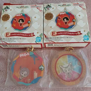 미세스 그린애플 제일복권 바스락 아크릴 참 후지와라 료카 2종 세트