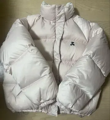 rest&recreation 다운 핑크 베이지 S 사이즈